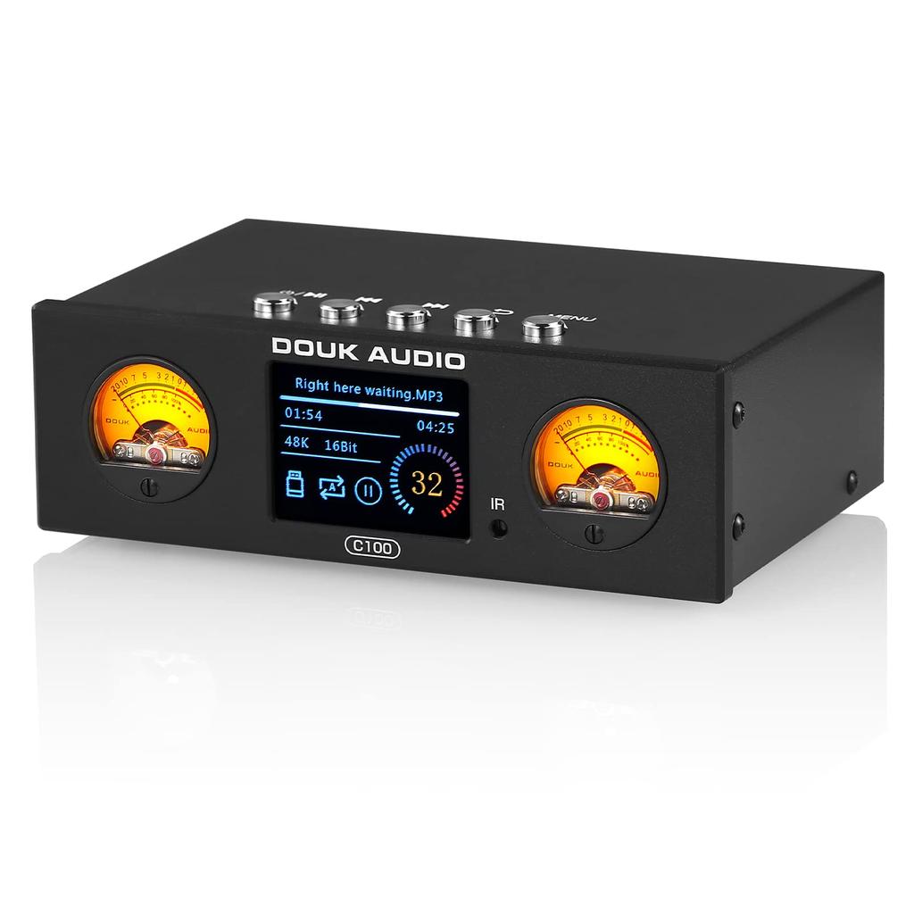Nobsound C100 PRO ESS9038 Preamplifier Bluetooth Streamer Player DSD512 Compatible Hi-Res