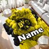 Custom Name Personalized Borussia Dortmund Print Carpet, Versatile Home Decor Rug, for Playroom, Apartment, Balcony, Entryway, Hallway Gift