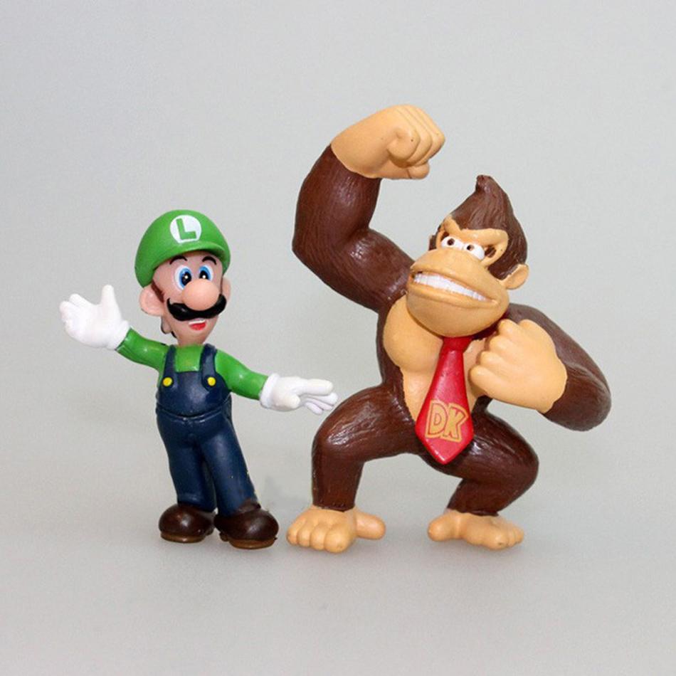 5-18pcs New Anime Super Bowser Figures PVC Toy Model For Kids Birthday Collectible Gifts