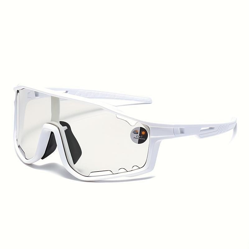 1pc Photochromic Cycling Sunglasses Men's and Women's Large Frame Trendy Fashion Sunglasses Day and Night Dual-use Gift for Him, Gift for Her