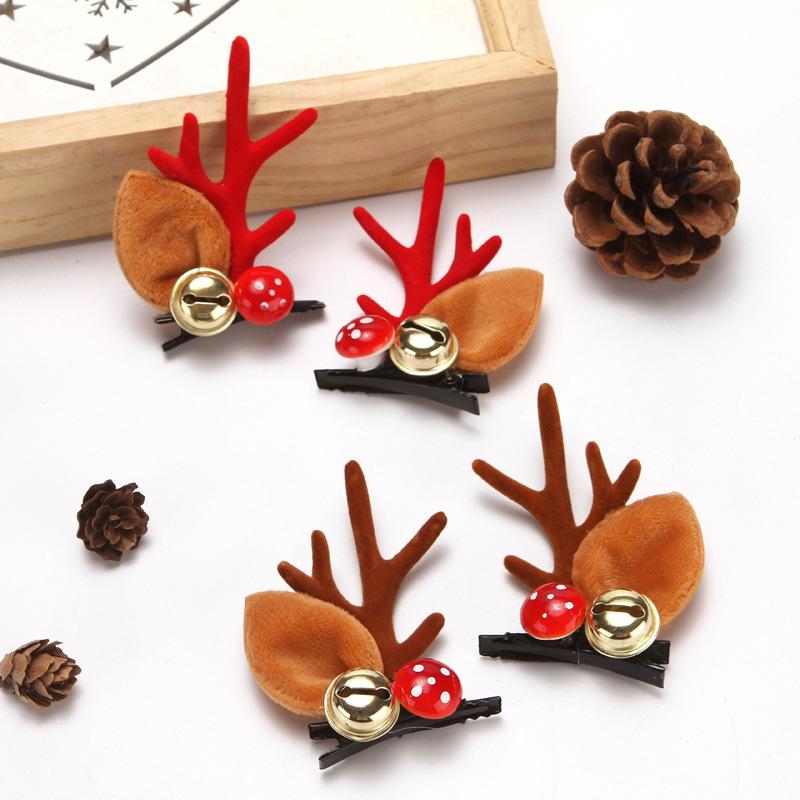 Beliebte beflockte Weihnachts-Haarspangen & Stirnbänder - Japanischer und Koreanischer Stil
