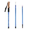 Ultra-Light Aluminum Alloy Cork Handle Shock-Absorbing Three-Section Hiking Poles