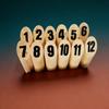 Finland Kubb Wooden Toy Outdoor Childrens Number Bowling Game For Kids