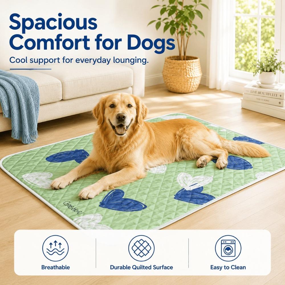 Thick Soft Pet Cooling Mat, Foldable Anti-Scratch Non-Slip Summer Cooling Sleeping Pad for Home Car Outdoor