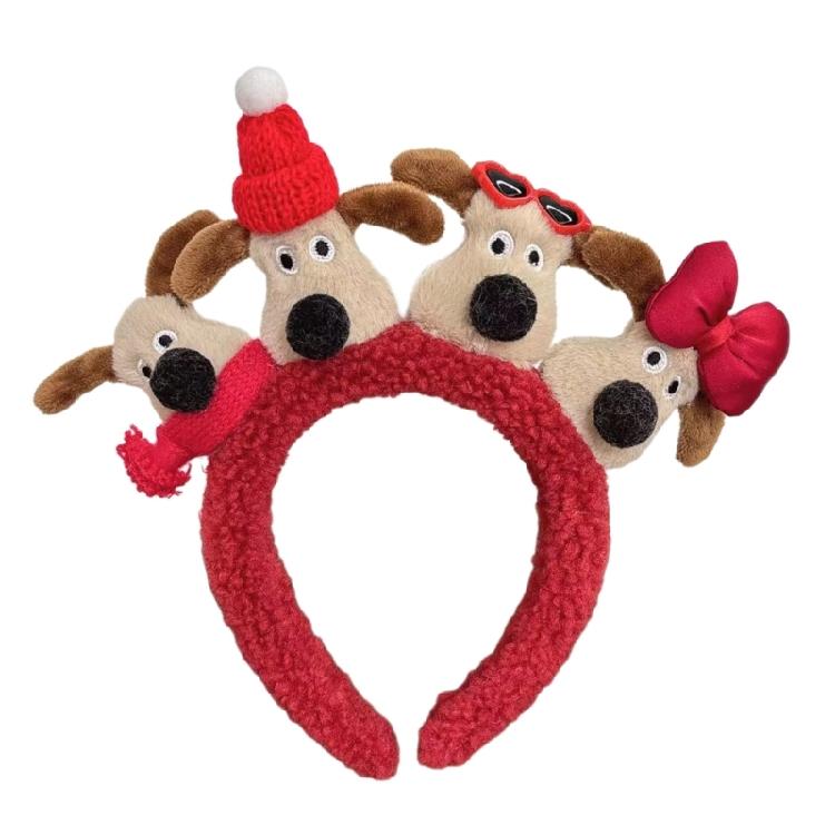 Cartoon Puppy/Biscuit Hair Hoop Christmas Teens Cosplay Headband Multiple Color