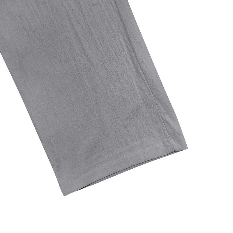 Four seasons men's linen breathable bohemian style loose wide-leg hip-hop casual sports trousers men