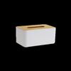 Wood Grain Tabletop Tissue Box with Storage