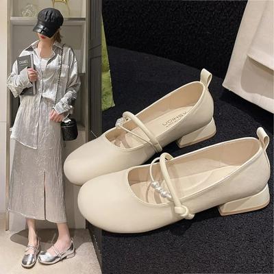 Fashion Spring Autumn New Fashion Flats 2024 Square Toe Women's Shoes Casual Comfortable Outdoors Solid Color Female Dress Shoes
