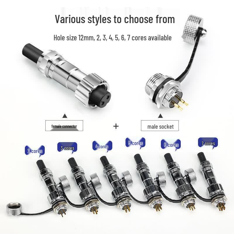 KUICC GX12 Waterproof Aviation Connector