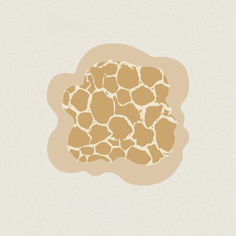 

Irregular Yellow Cookie Carpet Creative Spot Decorative Rug Comfortable Soft Living Room Carpets Easy Care Bedroom Bedside Rugs Custom Contact Us