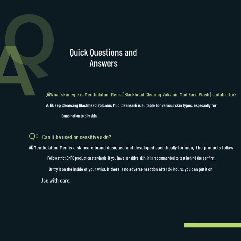 Mentholatum Men's Volcanic Mud Facial Cleanser