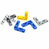 Thick Hole Beam 4x4 Building Blocks Compatible Car Truck Steering Liftarm Replacement Bricks MOC Right Angle Beam Creative Toys