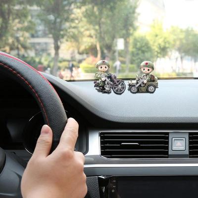 Soldatenfiguren für Auto 2er-Pack Auto Harz-Soldaten-Dekorationen Auto-Innenzubehör Heimdekoration Figur Sammlerstück für Männer