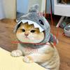 New Pet Cat Shark Headband, Winter Warm Plush Dog Hat, Cute Cartoon Headwear, Photography Props & Decorations