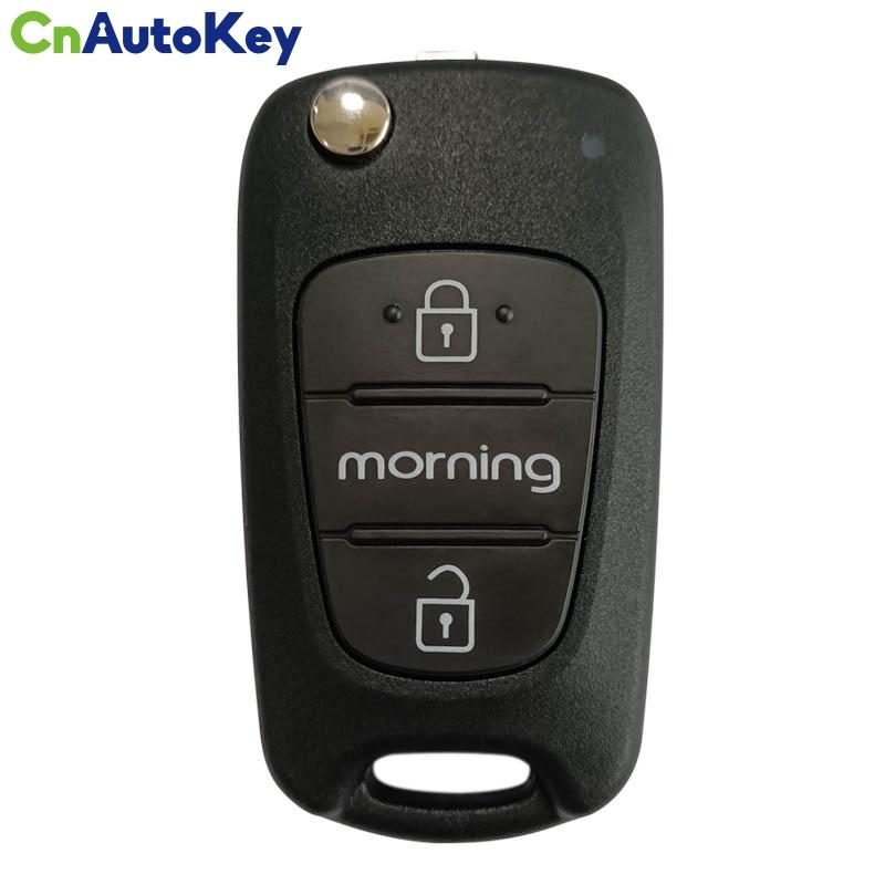 CN051132 OEM Parça No 95430-1Y000 Kia MORNING 2011+ İçin Katlanır Uzaktan Kumanda 2 Düğmeli FCC SEKS-KM10TX 433MHz Çip Yok 95430-1Y200