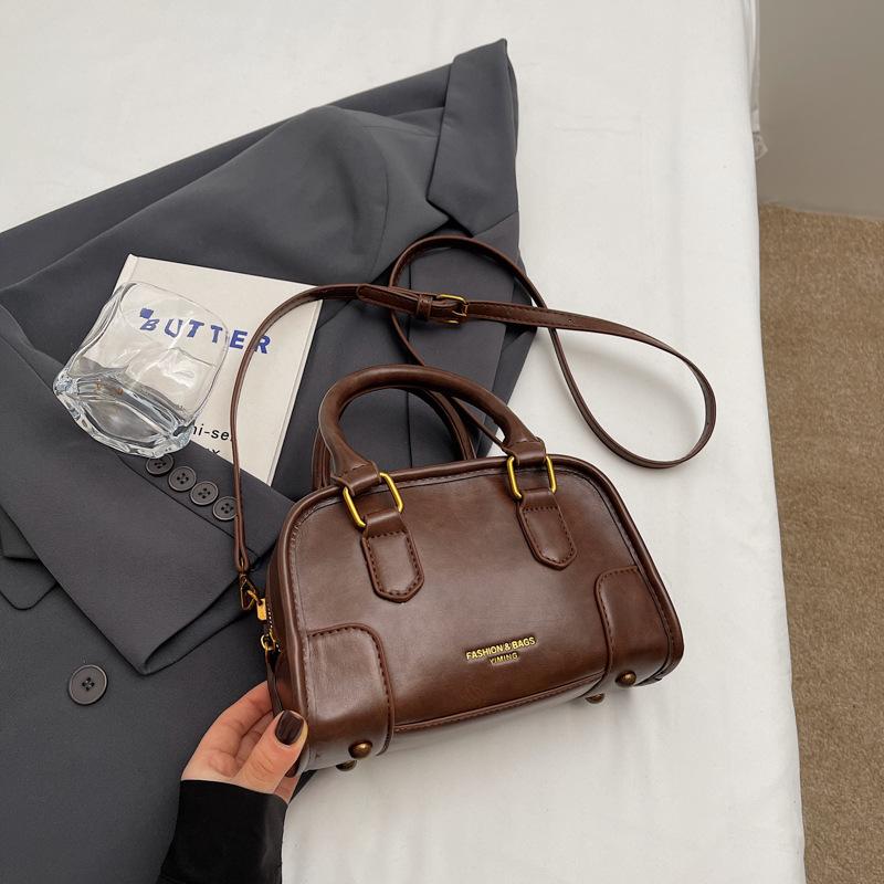 Maillard Fashion Commuter One Shoulder Crossbody Portable Small Bag Women's Autumn and Winter New Retro Pillow Bag