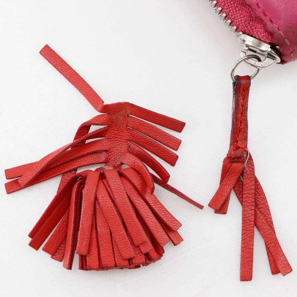 LOEWE anagram Purse pink lambskin Women Used