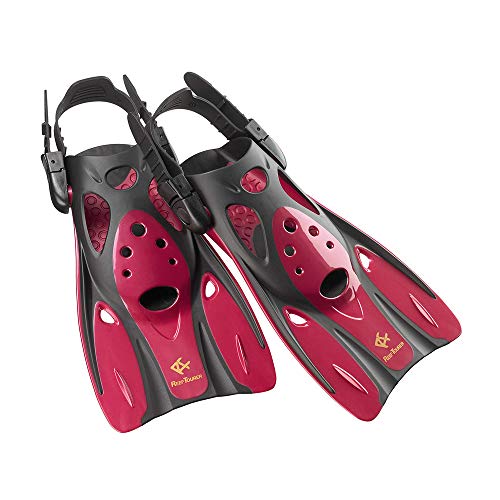 

Reef Tourer Snorkeling Fins, Strap Fins, Metallic Dark Red, Size M, RF0106