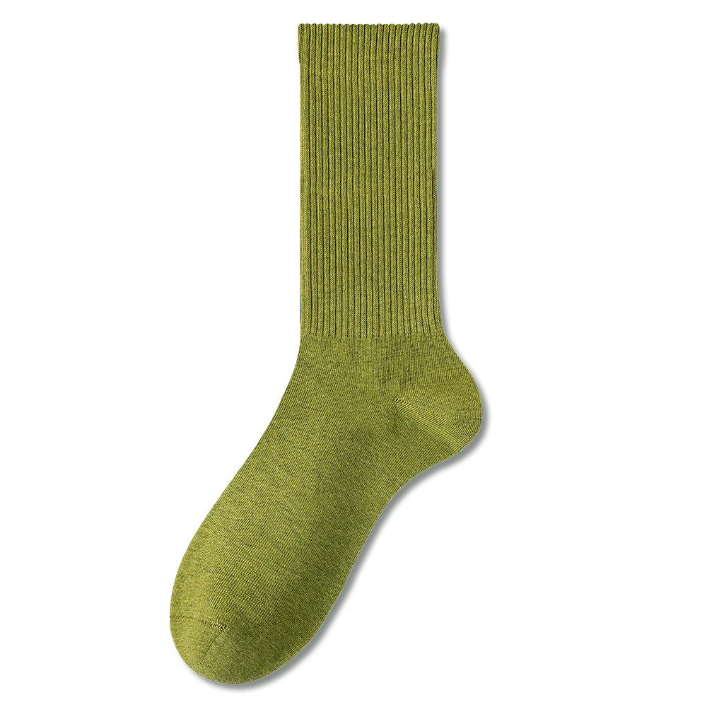 Women's Seamless Knee-High Cotton Socks, Antibacterial & Warm, Autumn/Winter 2024 Collection