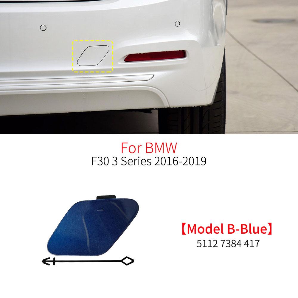 For BMW F30 Car Rear Bumper Tow Hook Cover Cap Black White For BMW 3 Series 318 320 323 330 335 51127312748 51127384417
