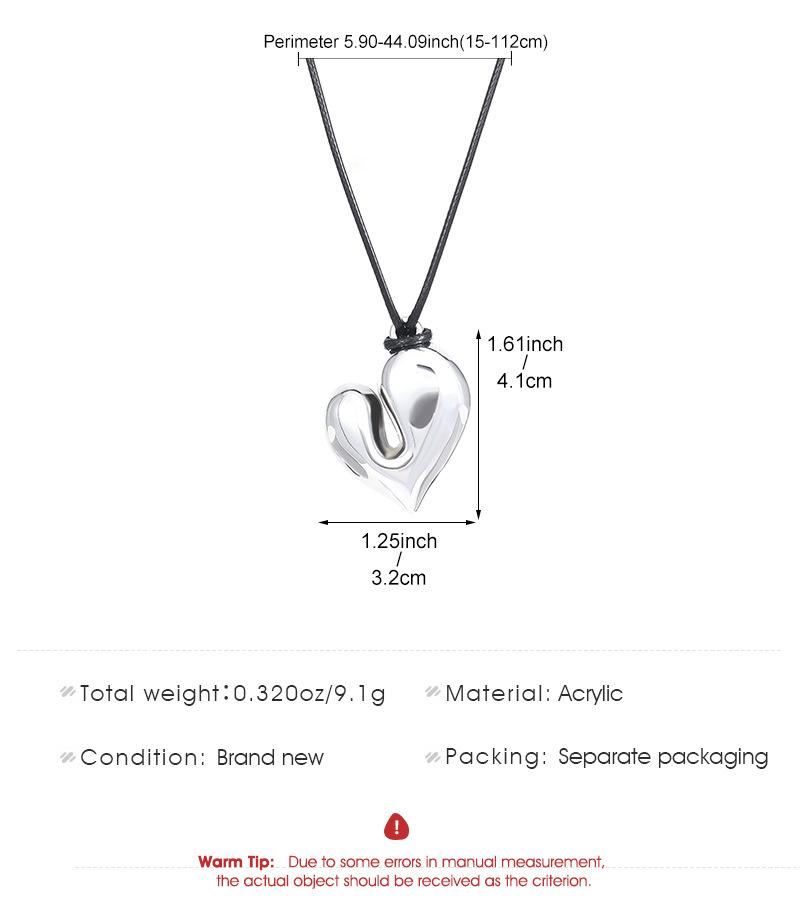 Valentine's Day Gift Party Gift Red Heart Pendant Necklace Vintage 80s Love Inspired Choker Romantic Heart Necklace for Women