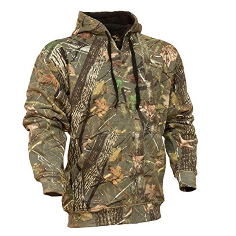 Deer Hunting Camo Graphic hettegenser for menn Klær 3D Hunter Forest Camouflage Print Nyhet i hettegensere Harajuku Fashion y2k Pullover
