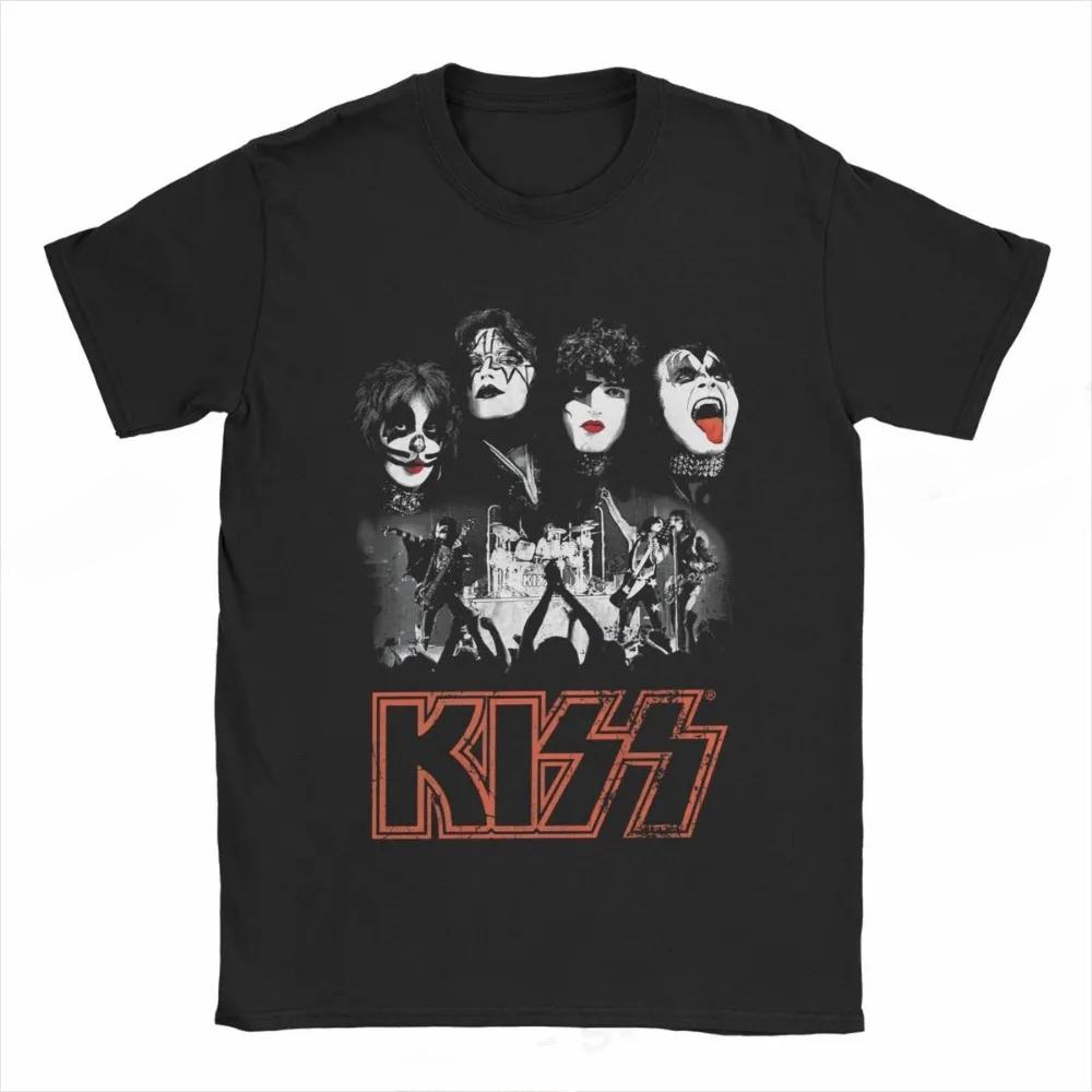 2025 Kiss Band T-shirt Vrouwen Mode T-shirt T-shirt Hip Hop Tops Tees Unisex Camisetas Hombre Tops Rock Band Dameskleding