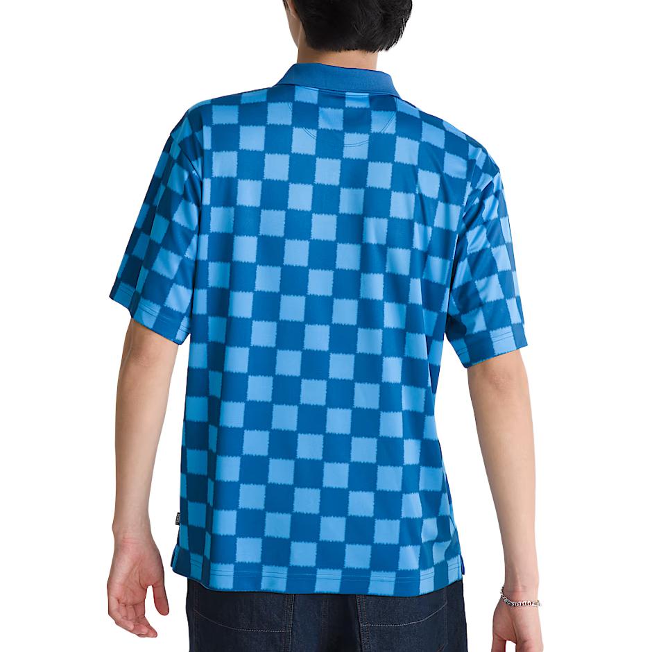 Vans Loose Fit Short Sleeve Plaid Polo Shirt Unisex tops VN00122M7WM