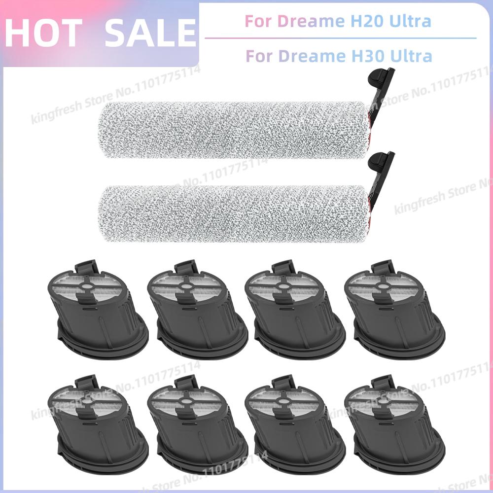 Vhodné pro Dreame H14 Dual / H14 Pro / H14 Ultra / H14 / H20 Pro Plus / H20 Ultra / H30 Ultra Vakuové díly Hlavní válečkový kartáč Filtr