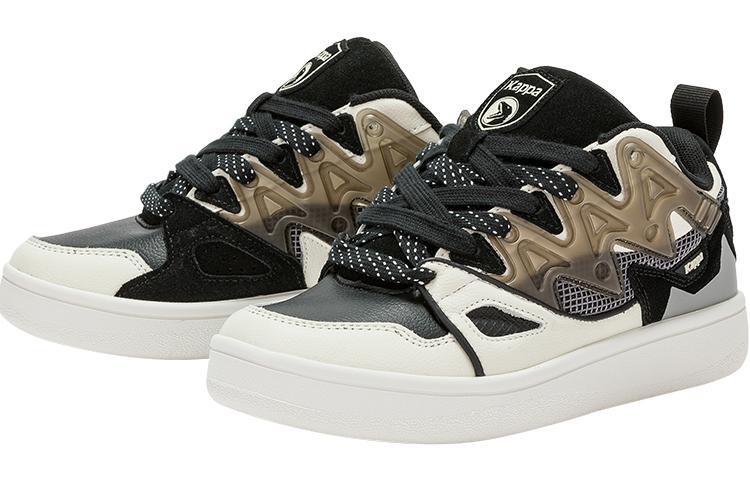 Men's Sneakers COPPOLELLA x Kappa Abrasion Resistant Low top Skateboard Shoes Unisex White Black Brown