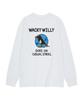 Wacky Willy Bird Graphic Long Sleeve T-Shirt White