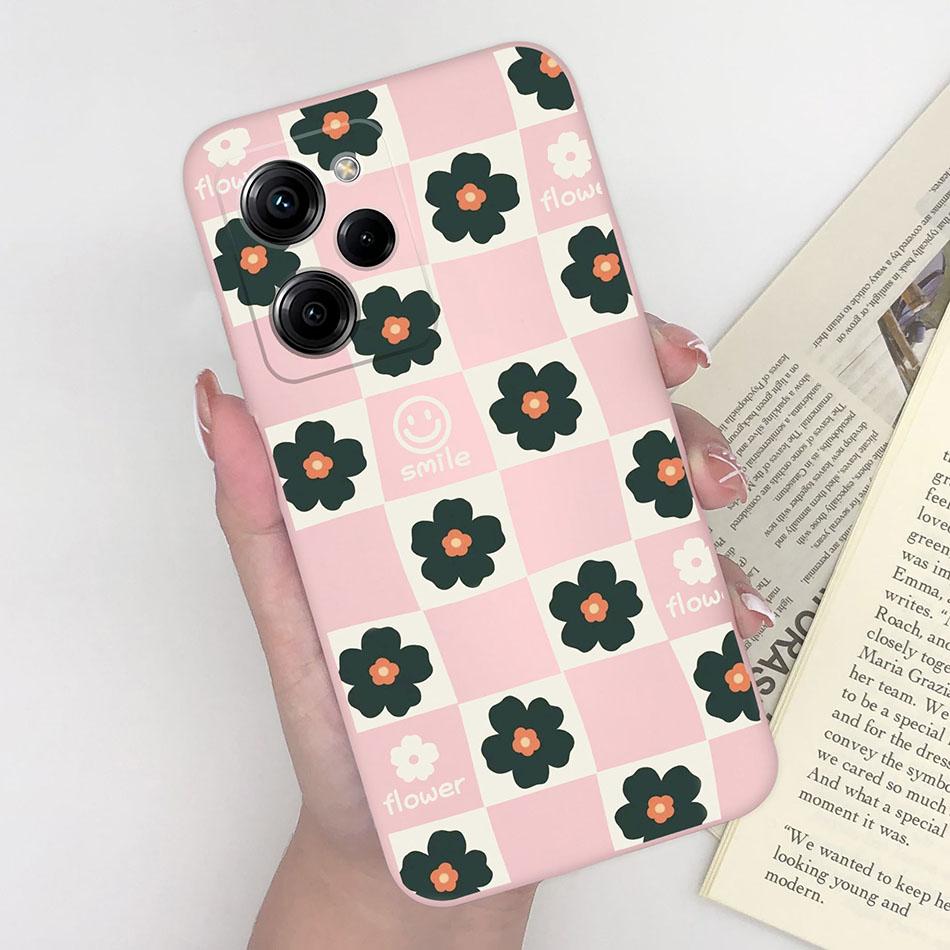 Cell Phone Case For Xiaomi Poco X5 Pro 5G Trendy Pattern Silicone Protective Matte Cover For PocoX5 X 5 X5Pro Capa Funda Bumper