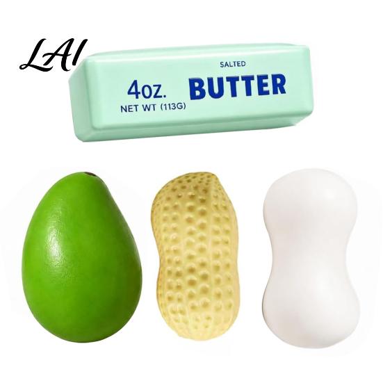 Anxiety Reduction Stress Relief 3/4/5/6Pcs/Set Crunchy Sensory Toys Toy, Mango Butter Stick Peanut Pudding