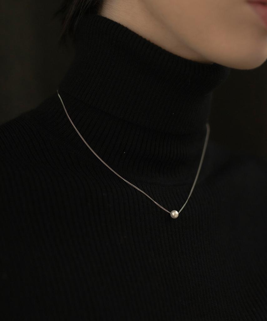 Novice Tokyo Single Pearl Necklace [Stainless] / Silver