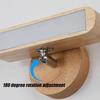 Japanese Style Wall Lights Vintage Wooden Interior Wall Lamp Decorative Living Room Bedroom Bedside Vanity Lighting Fixture