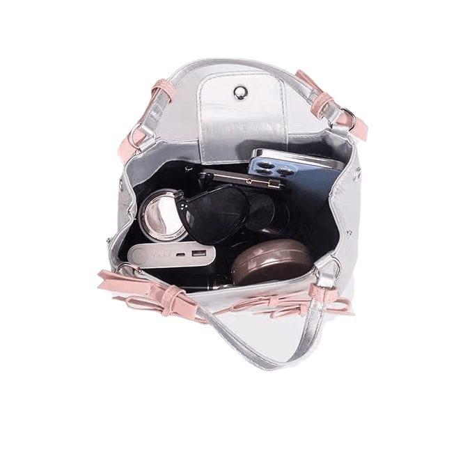 Ballet Butterfly Portable Shoulder Crossbody Spring And Summer Bucket Vegetable Basket Bag Bow Niche Design High