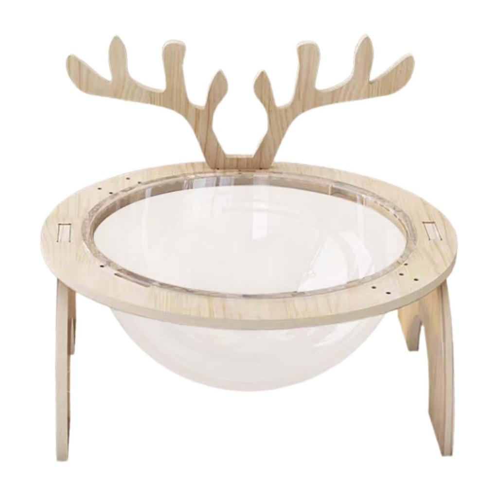 Modern Cat Pod Bed with Wood Stand - Simple Setup and Easy Maintenance