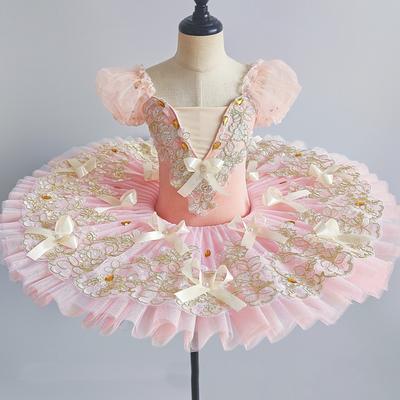 Erwachsene Kinder Blumenmädchen Professionelles Ballett Tutu Kleid Frauen Prinzessin Teller Pfannkuchen Schwanensee Ballerina Bühne Tanzkostüm
