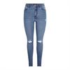 Pieces Dames Skinny Jeans met Slijtage