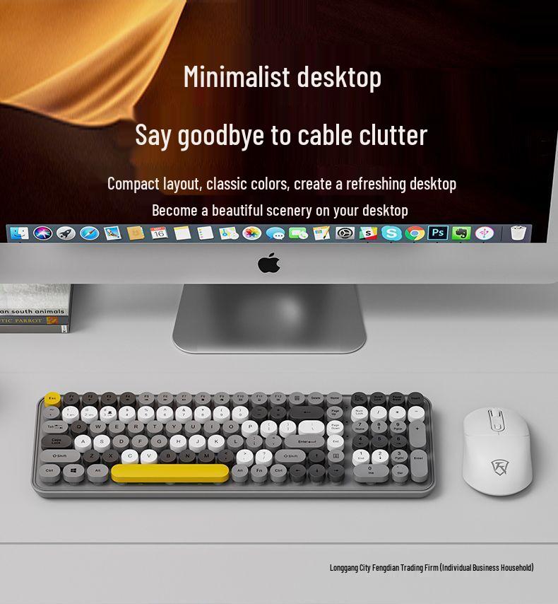 Bluetooth Wireless Keyboard & Mouse: Multi-Device, Rechargeable, Silent, Portable for Computers, Laptops, Tablets, Phones.