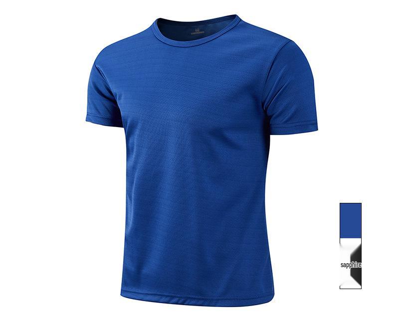 Summer Sporty Quick-Dry Short-Sleeve Logo T-Shirt
