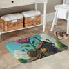 1PC Steampunk Cottage Kitchen Rug Non-Slip Door Mat Pop Design Bathroom Rug Bath Mat Carpet for Home Sink Laundry Decoreeree