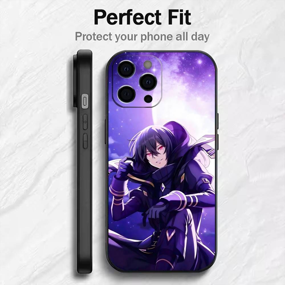 

The Members Of Shadow Garden Phone Case For iPhone17,16,15,14,13,12 Plus,Max Soft Silicone Black Cover iPhone16plus