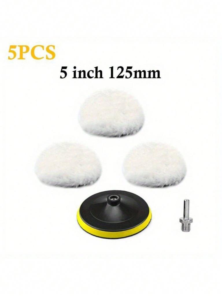 5/11/22 Stück Auto Polierschwamm-Pads Set Schaumstoffpad Puffer-Set Poliermaschine Wachspads für Auto Motorrad Kraftfahrzeug Entfernt Kratzer
