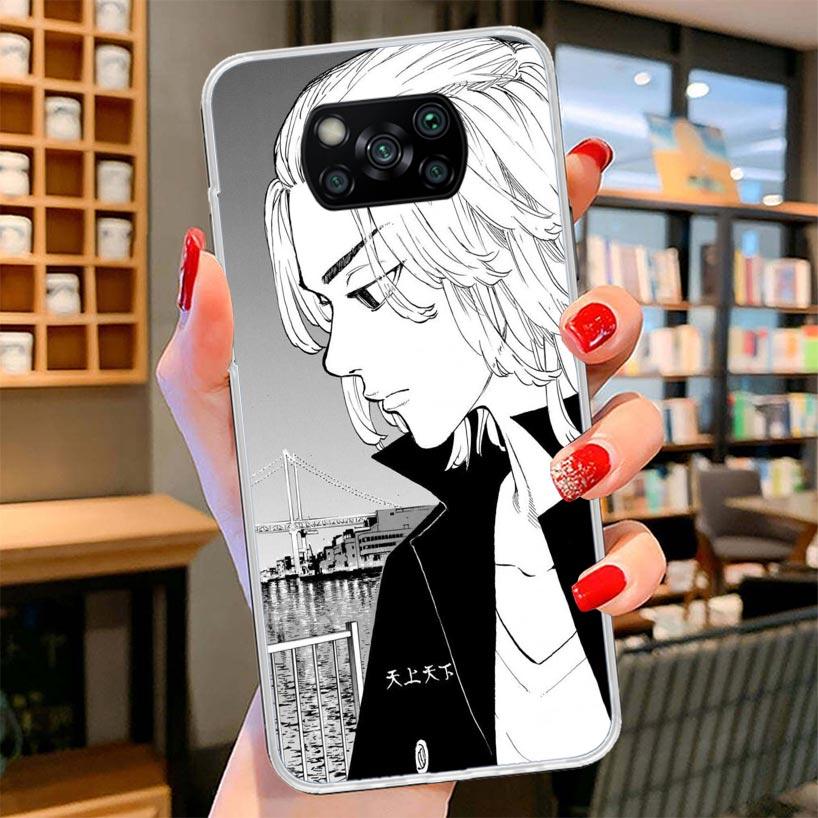 Tokyo Aevengers Black Anime Cover Phone Case For Xiaomi Poco F7 Ultra X7 X6 X5 Pro M7 Redmi 15C 15 13C 13 12C 12 10C 10 9A 9C 9T
