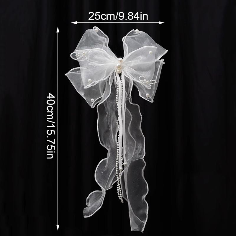 

2 шт. Свадебные аксессуары для волос Сетчатые заколки для волос Бант Кисточка Заколки для волос Нежные аксессуары Богемные заколки для волос для вечеринки