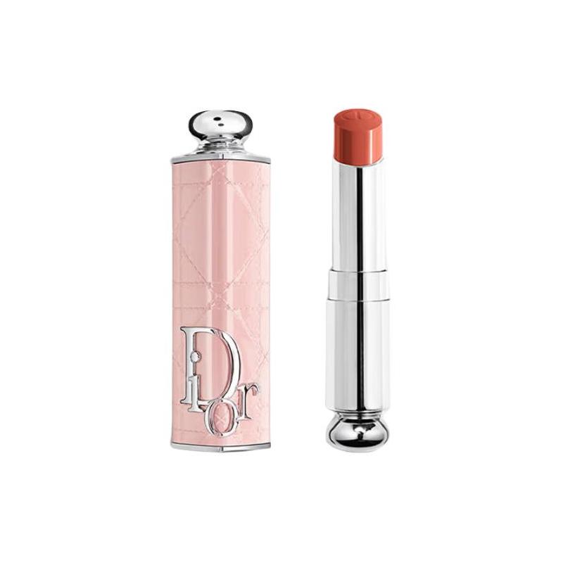 DIOR Lipstick Two-piece set: lipstick refill #524 DIORETTE peach milk cap + pink romantic shell