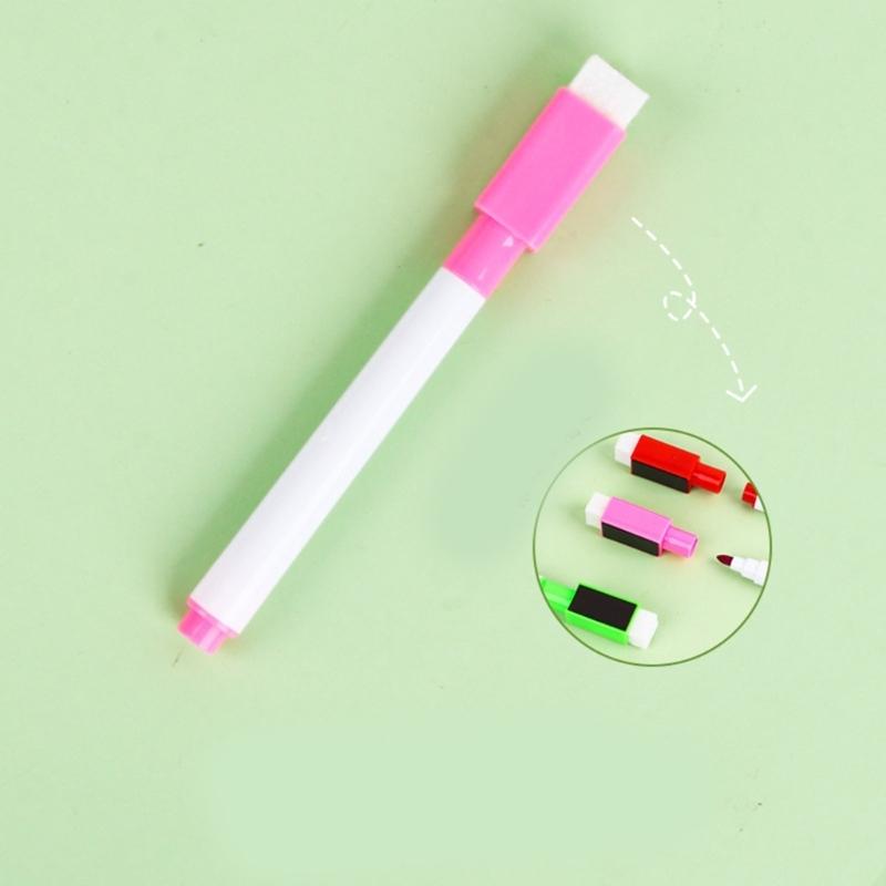 20 Pcs Whiteboard Pens Quick-Drying Whiteboard Markers Erase Marker with Eraser Caps for Office School and Home Use