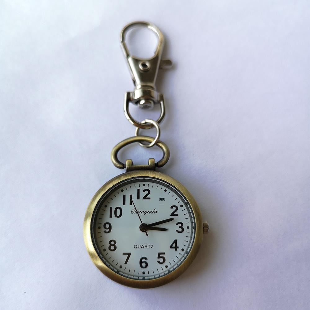 

Chaoyada Brand Large Character Wall Clock Series Quartz Keychain Watch for Elderly, Students, and Children