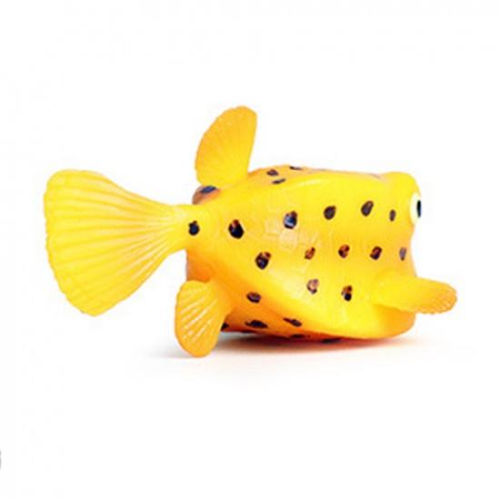 Box Pufferfish Action Figure Model Toy Realistic Ocean Educational Toys for Kids